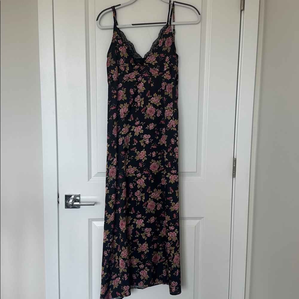 Floral Black Maxi Dress